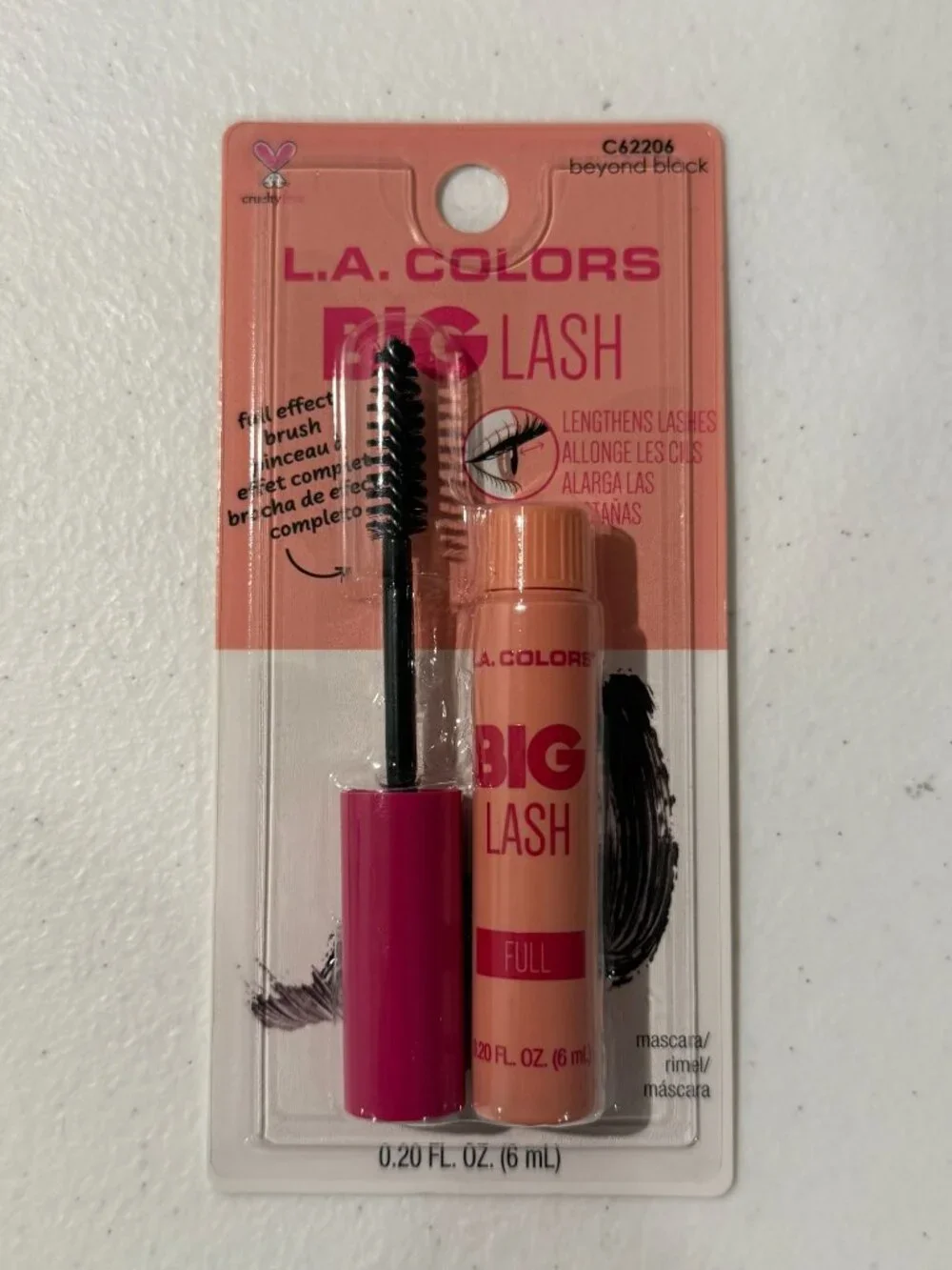 LA Colors Big Lash Mascara Beyond Black Full Volume 2 Pack New